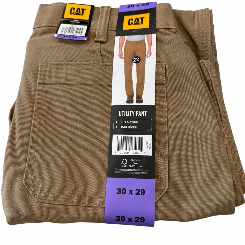 Caterpillar Brown Utility Chino Pants 30 x 29
